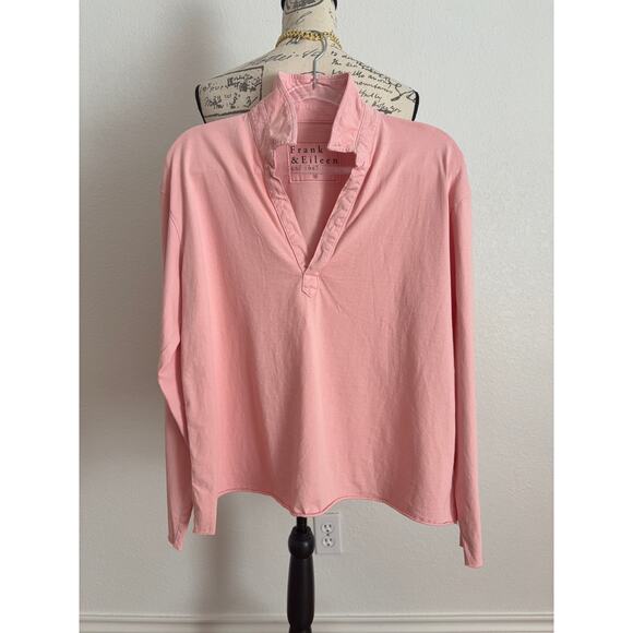 B47 Frank & Eileen Patrick Top Women Medium English Countryside Preppy Chic - Picture 3 of 6